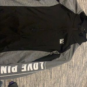 pink half zip jacket/hoodie
